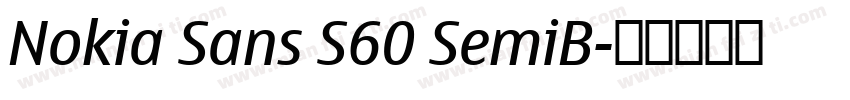 Nokia Sans S60 SemiB字体转换